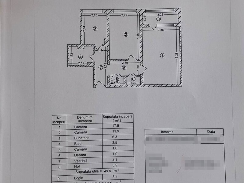 Nicolae Grigorescu, Aleea Ilioara, 2 camere.
